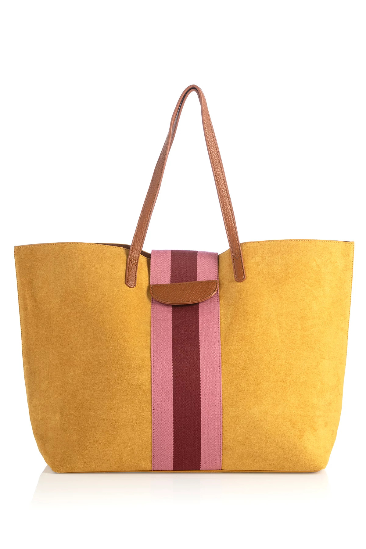 YELLOW Blakely Stripe Tote image number 1