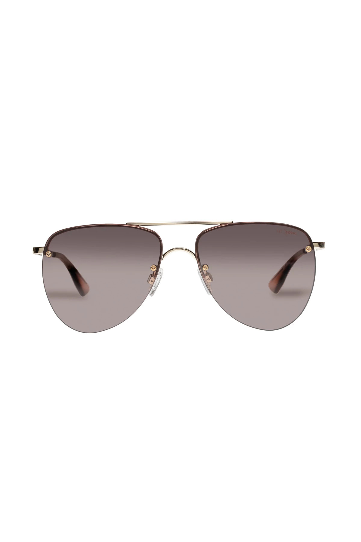 GOLD The Prince Aviator Sunglasses image number 2