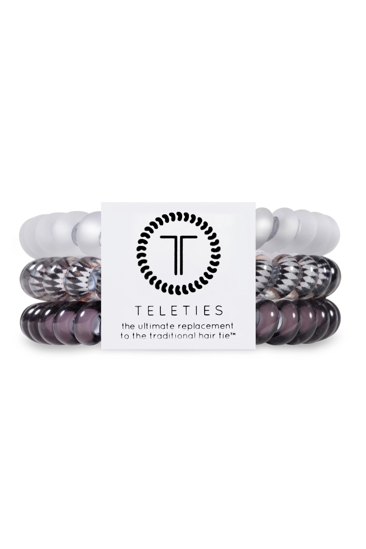 SILVER FLAMES Silver Flames 3-Pack Hair Ties image number 1