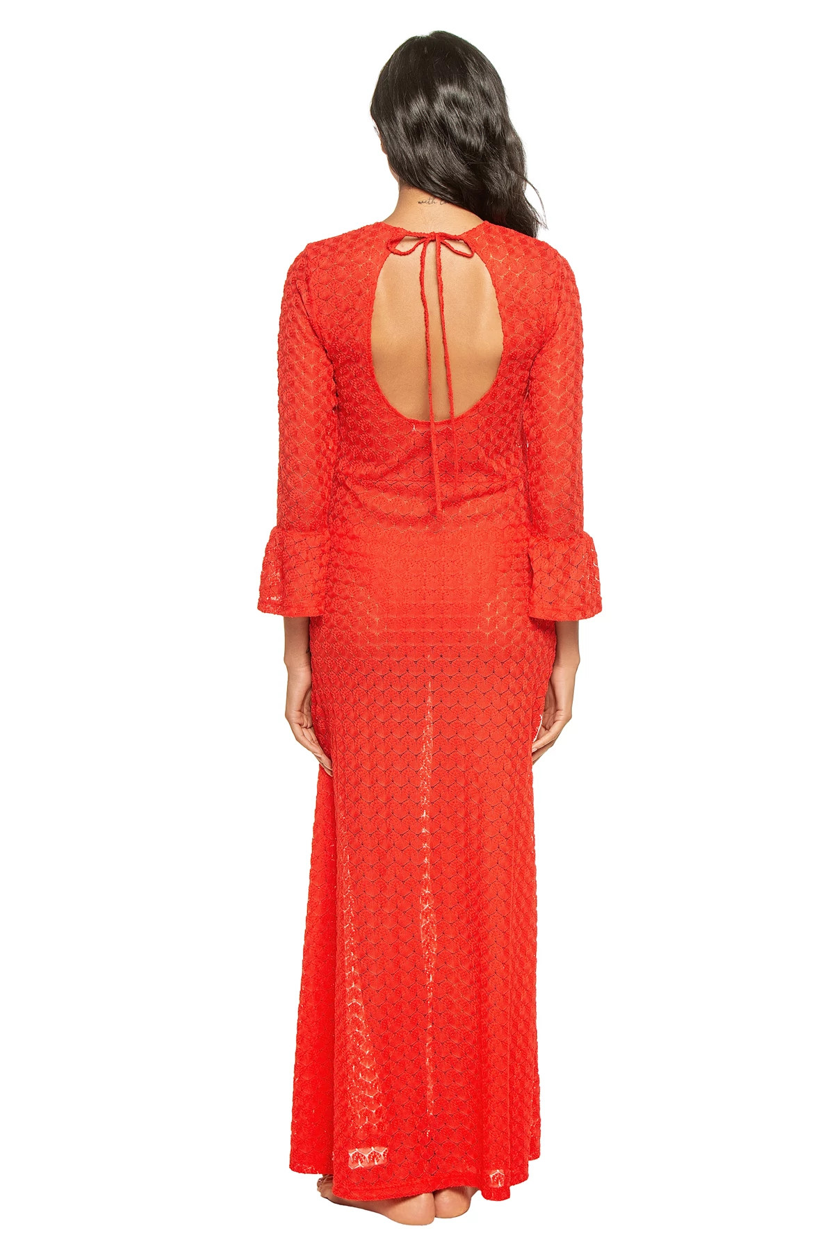 RED Juno Knit Bell Sleeve Dress image number 2