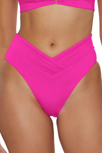 PINK FLAMBE Carolina High Waist Bikini Bottom