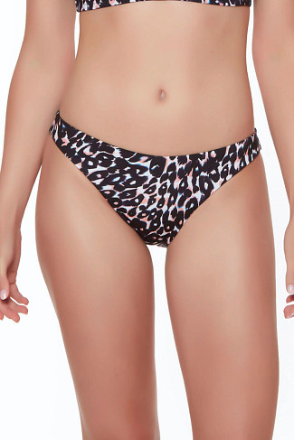 BLACK Leopard Hipster Bikini Bottom
