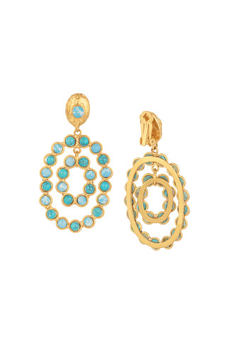TURQUOISE/LARIMAR Gina Earrings