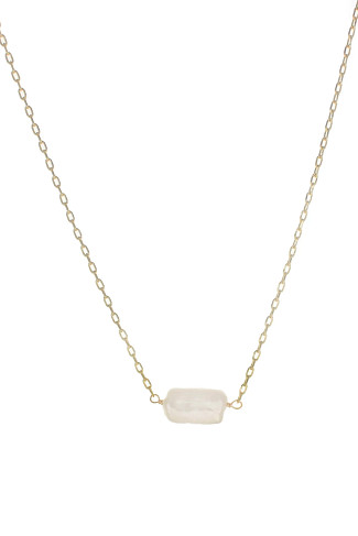 GOLD Pearl Pendant Necklace