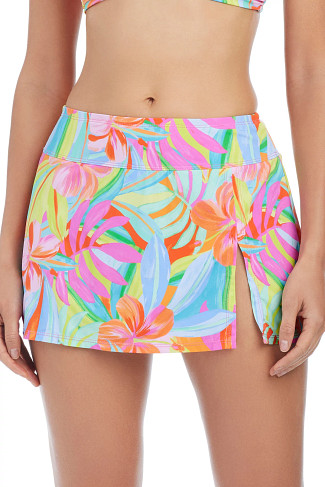 MULTI Bellisimo Botanica Skirted Bikini Bottom