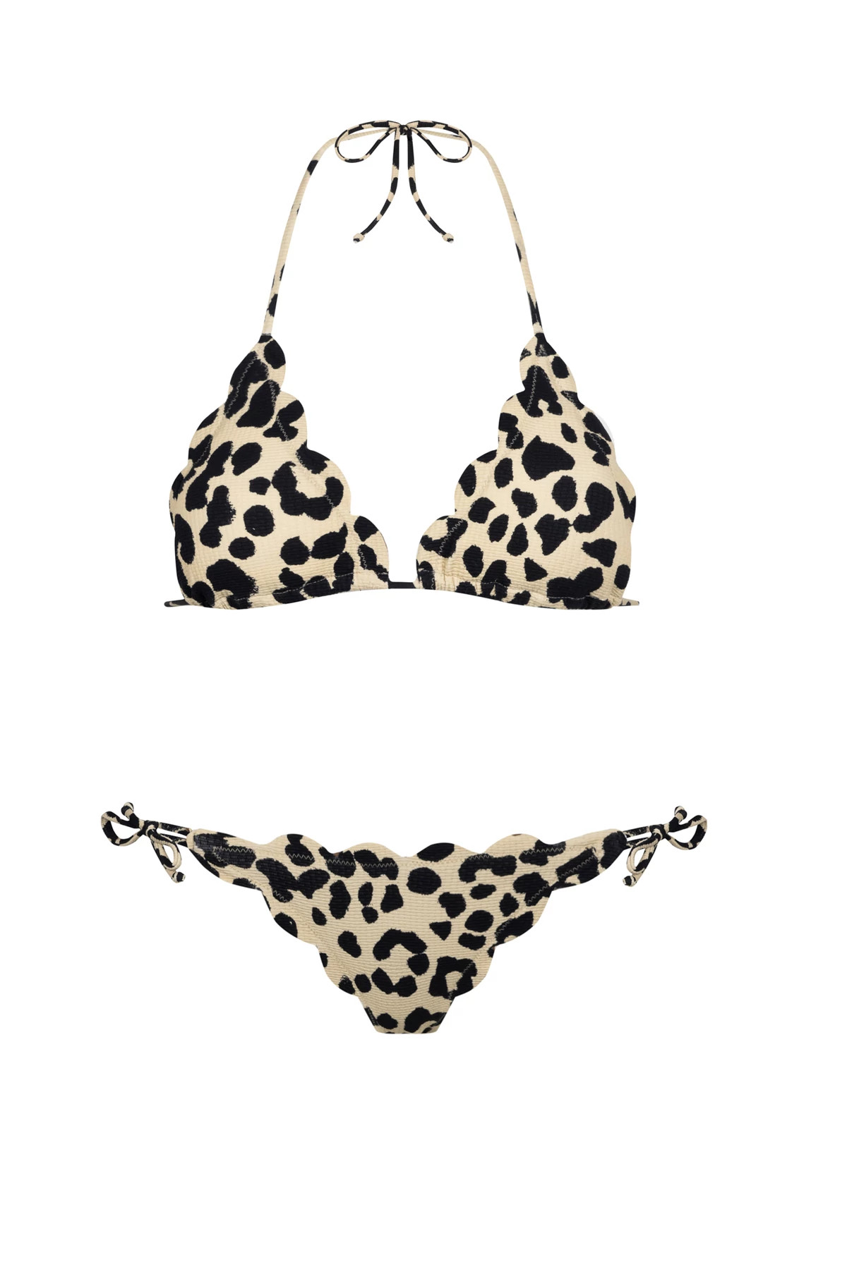 CHEETAH Broadway Scalloped Triangle Bikini Top image number 4