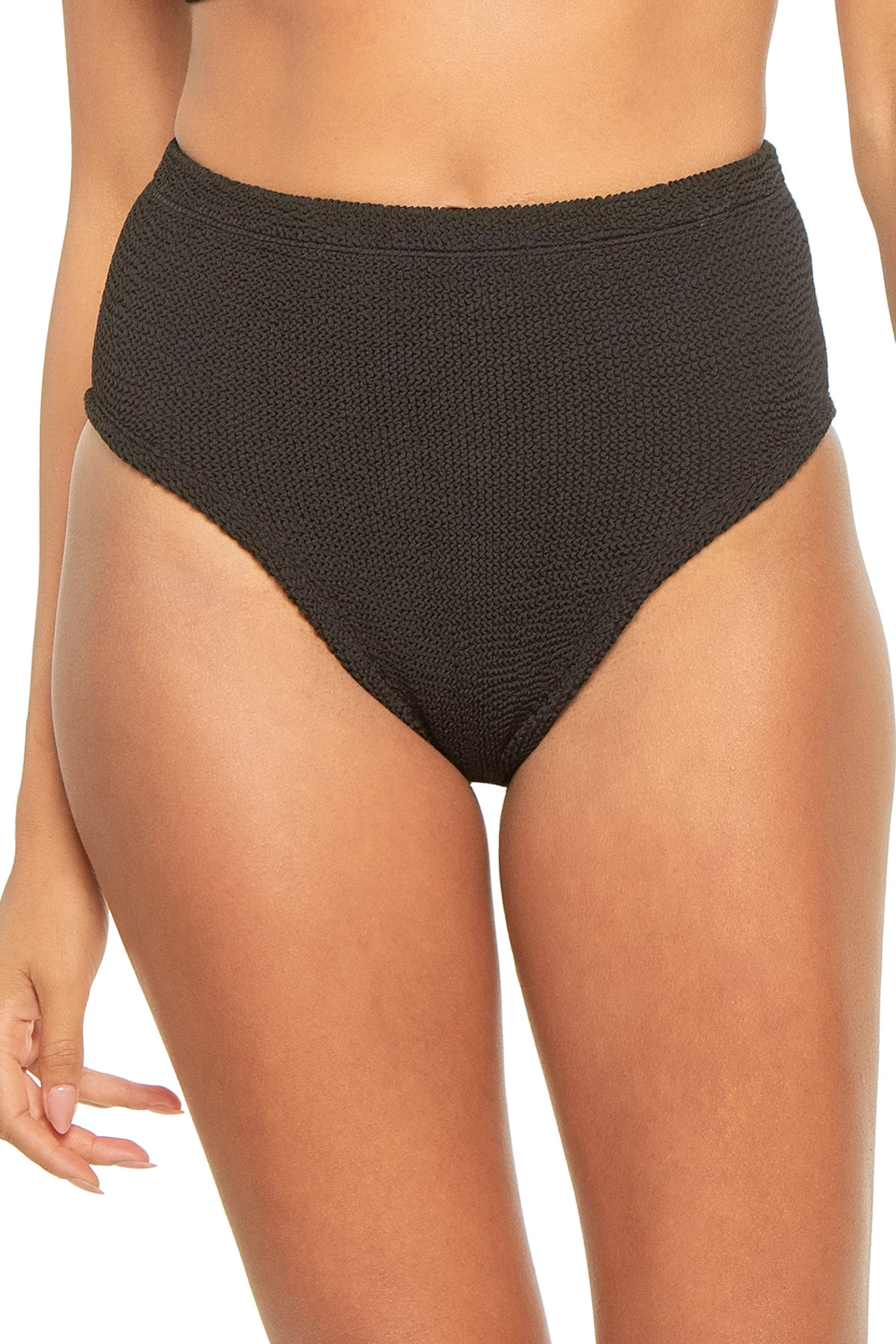 BLACK Nadine Crinkle Stretch Bikini Set image number 3