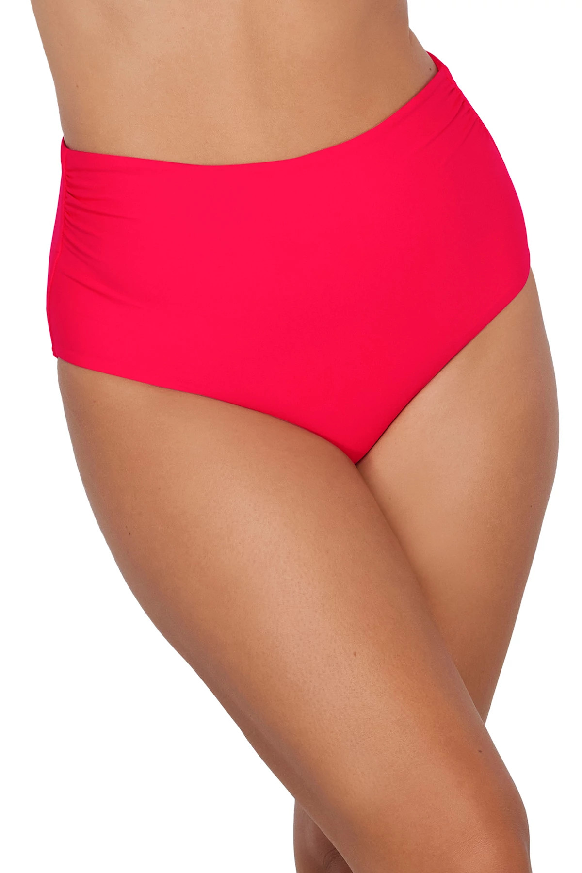 GERANIUM Capri High Waist Bikini Bottom image number 1