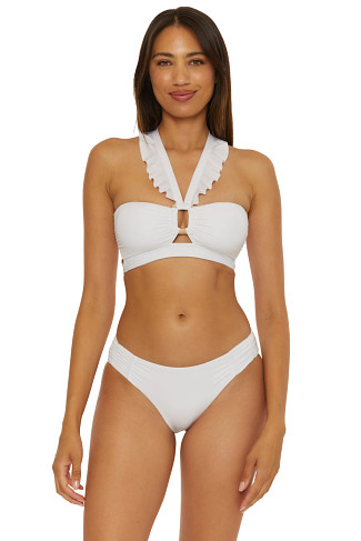 WHITE Multi-Way Bandeau Bikini Top