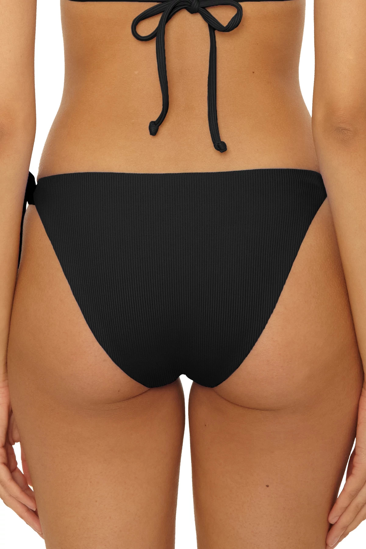 BLACK Demi Hipster Tie Side Bikini Bottom image number 2