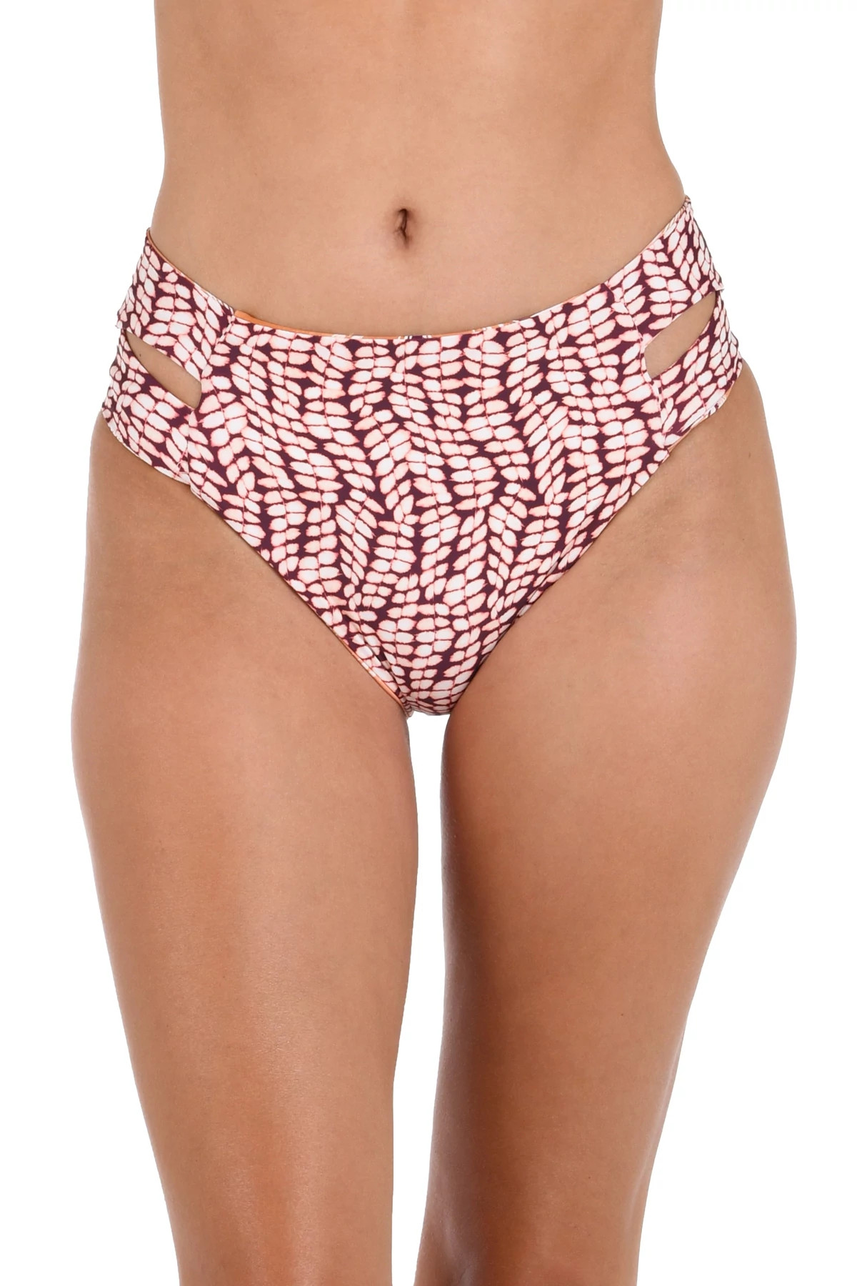 SIENNA Reversible Mid-Waist Keyhole Bikini Bottom image number 2