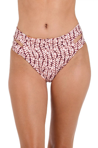 SIENNA Reversible Mid-Waist Keyhole Bikini Bottom