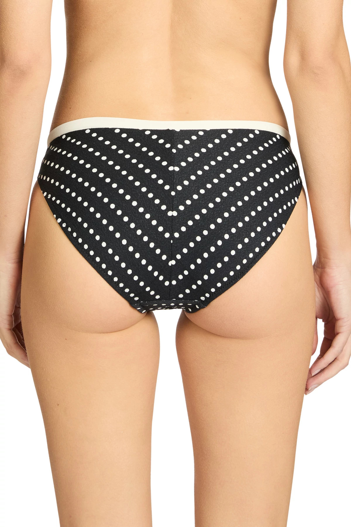 BLACK/ECRU Millie Hipster Bikini Bottom image number 2