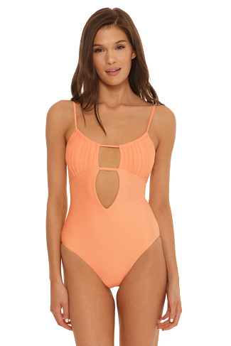 PEACH Maillot Plunge One Piece Swimsuit