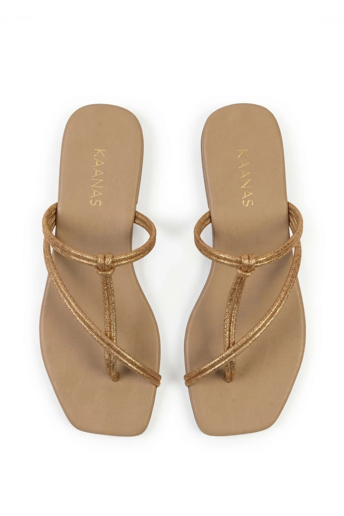 ALMOND Scarpa Glitter Cord Flat Sandal image number 1