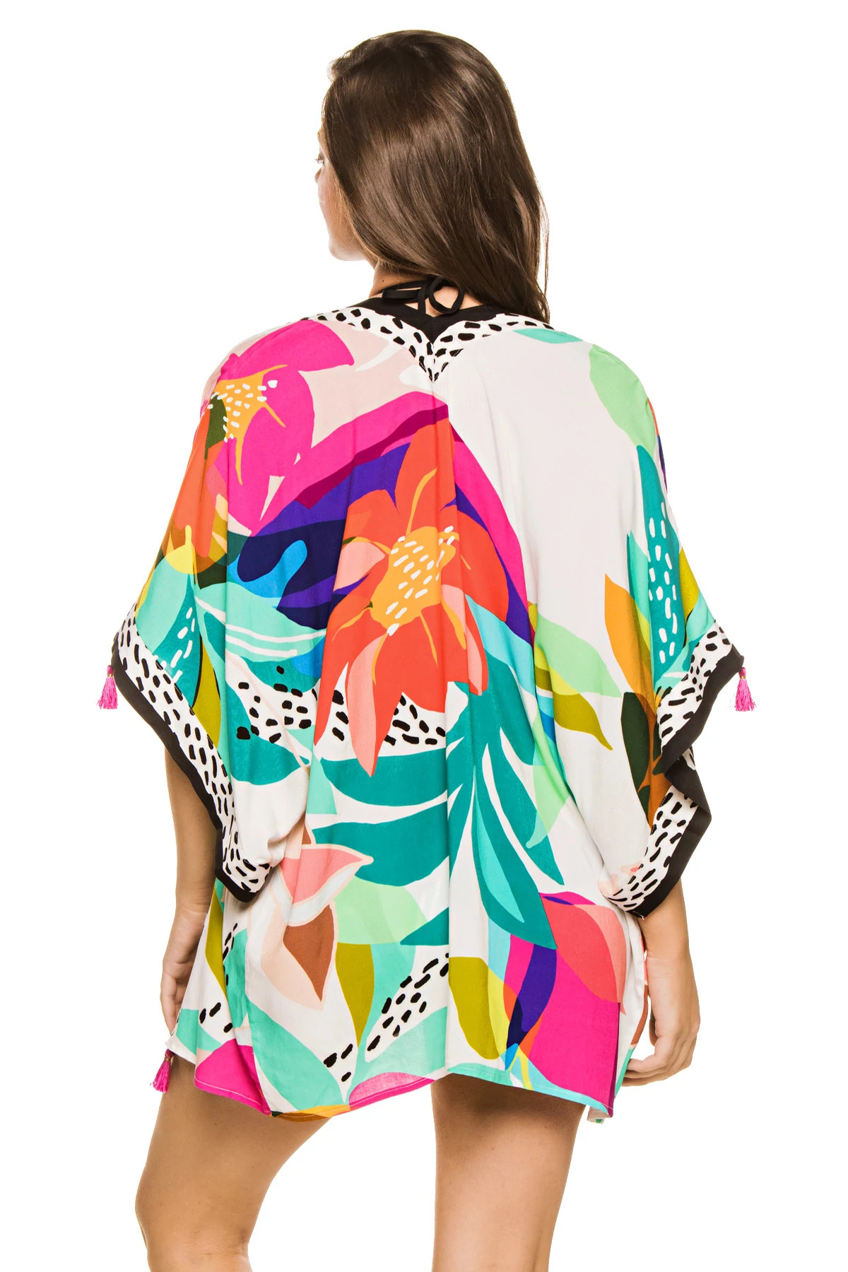 MULTI Eclectic Open Front Kimono image number 2