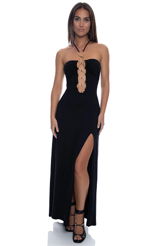 BLACK Ring Maxi Dress