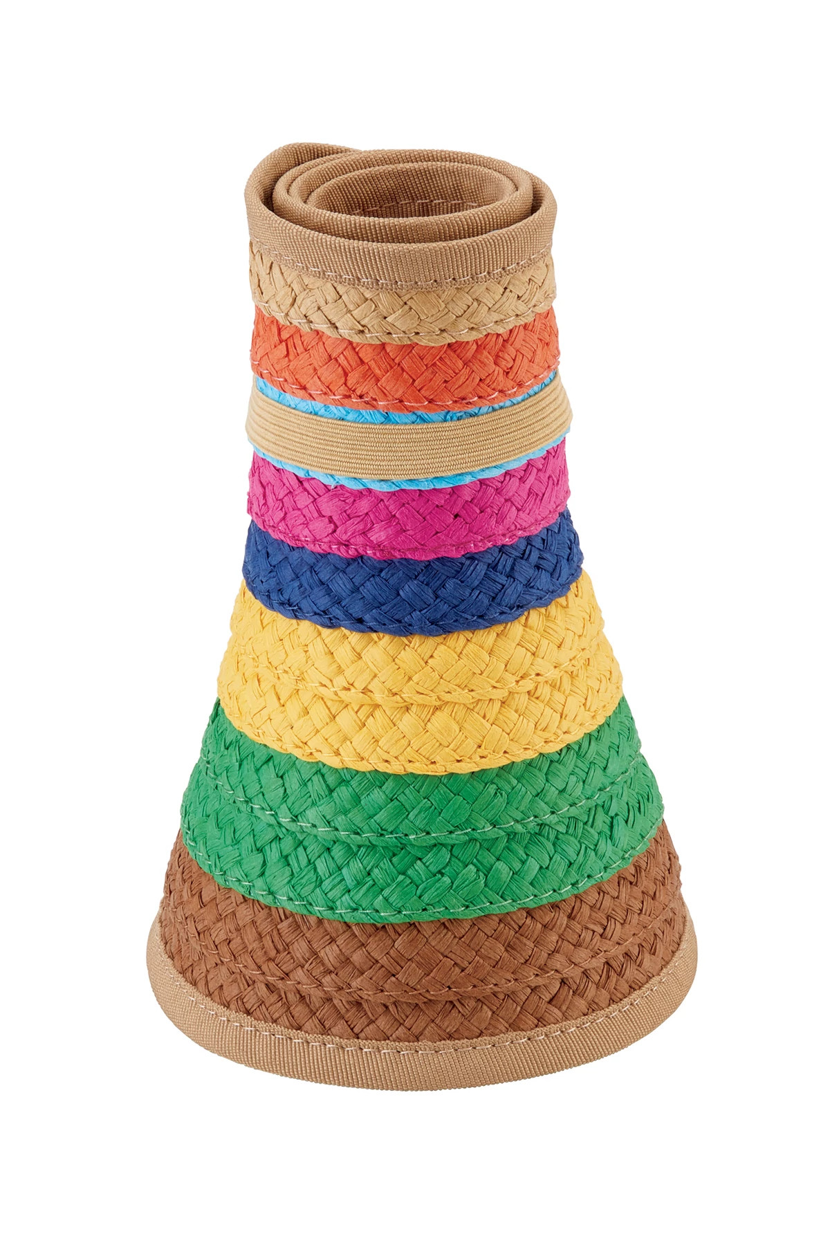 BRIGHTS Paper Braid Roll Up Visor image number 1