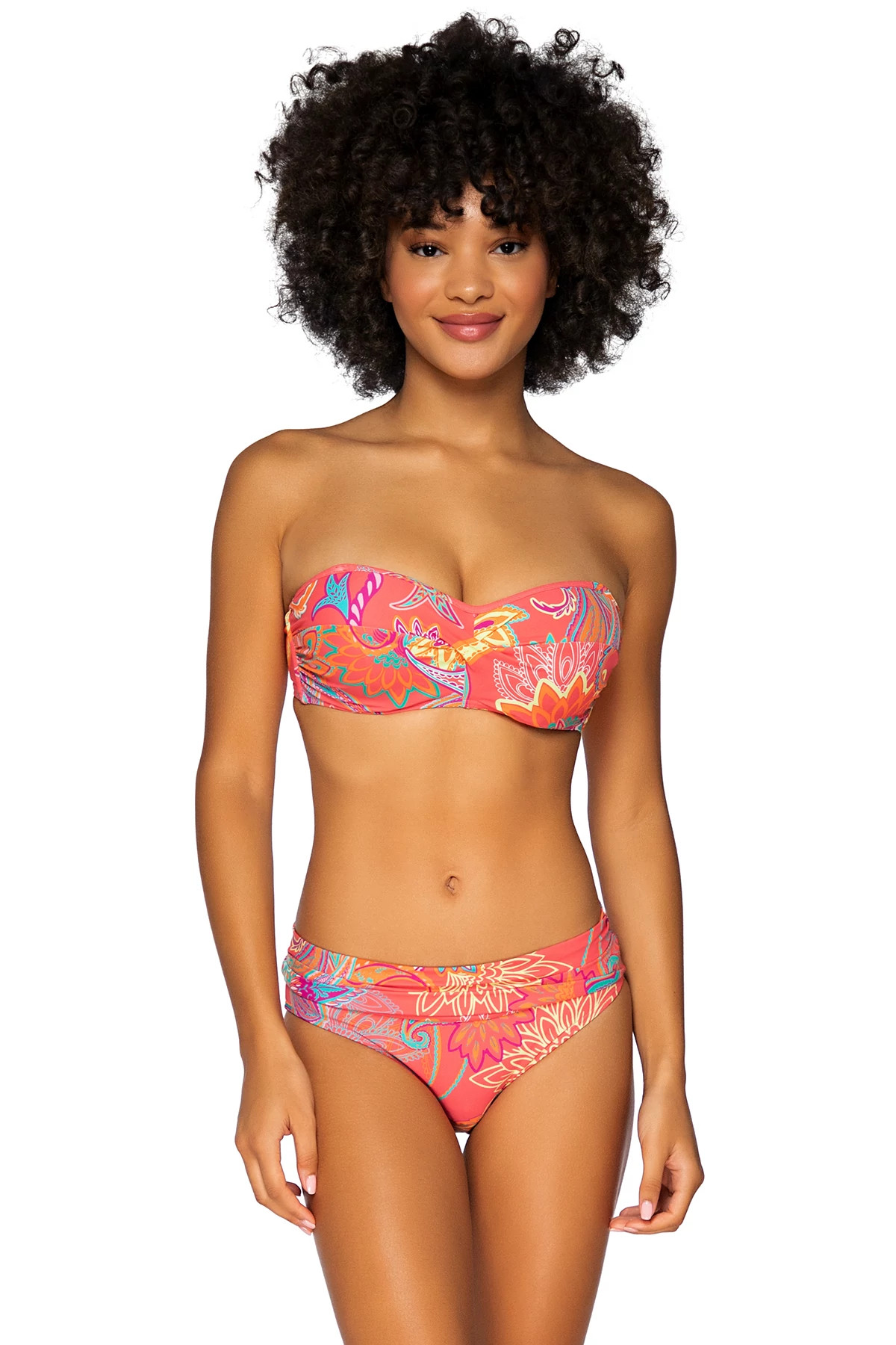 ISLAND BLISS Iconic Twist Underwire Bandeau Bikini Top (E-H Cup) image number 1