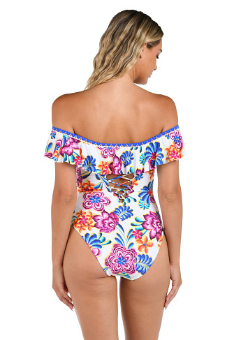 MULTI Off Shoulder Bandeau One Piece Swimsuit