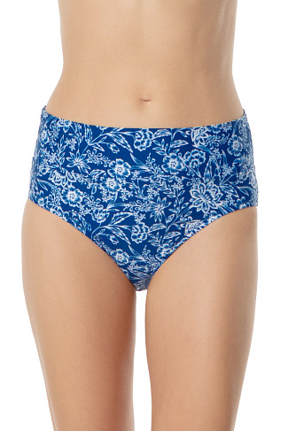 HAMPTONS FLORAL Floral Banded Hipster Bikini Bottom