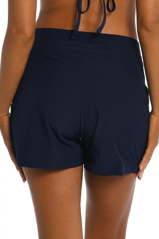 INDIGO Lace-Up Board Shorts