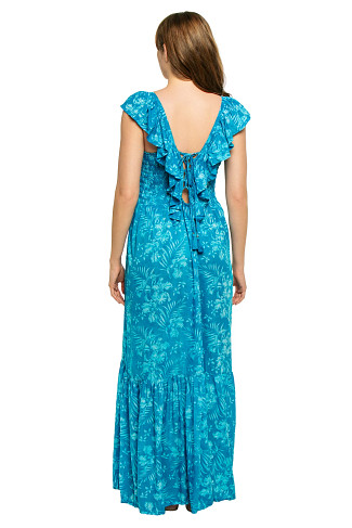 BATIK ORCHID BLUE Noah Maxi Dress