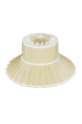 YACHT Capri Pleated Brim Packable Sun Hat