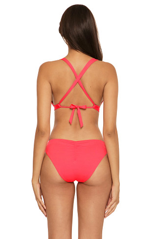GRAPEFRUIT Cutout Banded Triangle Bikini Top