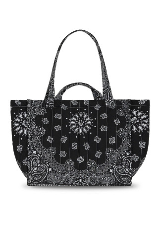 ALL BLACK Cabas Quilted Tote Bag