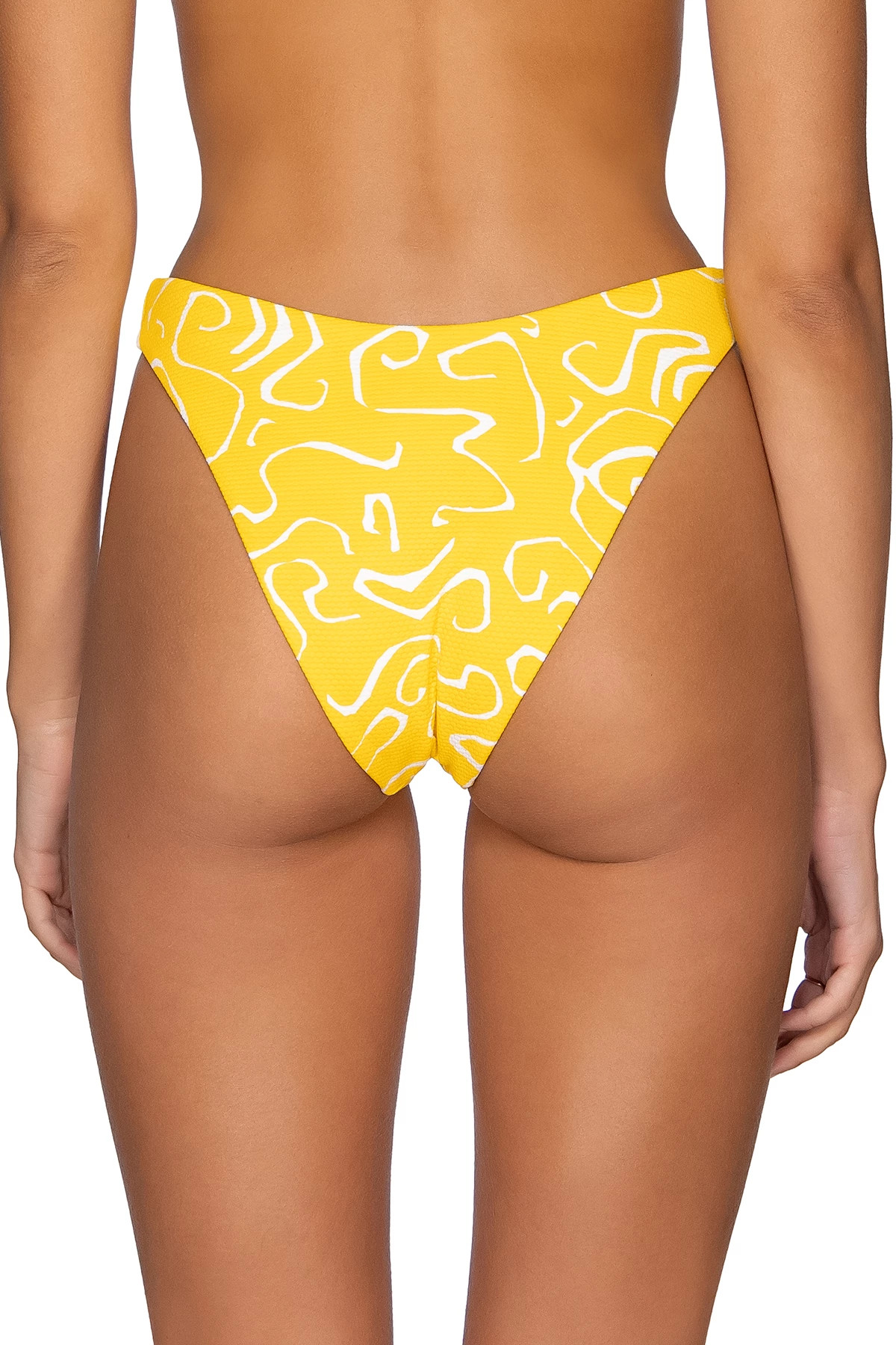 SUNSHINE SWIRL Kathleen Brazilian Bikini Bottom image number 2