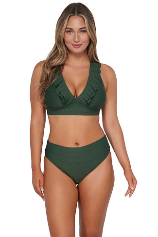 ISLAND GREEN Willa Wireless Bralette Bikini Top (E-H Cup)