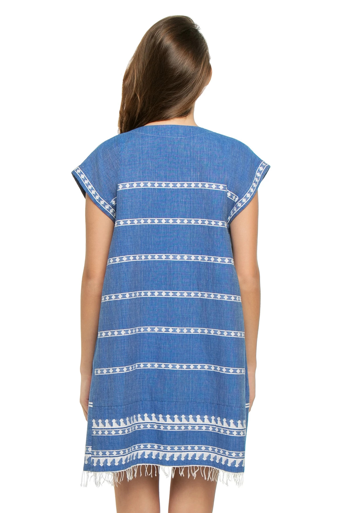 TEBIBI BLUE Elina Short Caftan Tebebi Blue image number 2