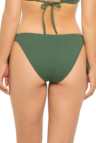 SEA GREEN Frankie Textured Tie Side Hipster Bikini Bottom