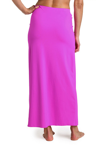 VIOLET Island Goddess Shirred Midi Skirt