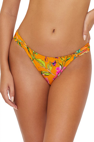 WILD BLOOM Tab Side Brazilian Bikini Bottom