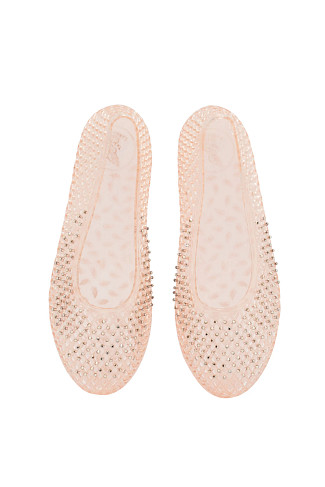 NUDE Iro Swarovski Jelly Flats
