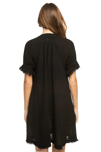 BLACK Antibes Puff Sleeve Tunic