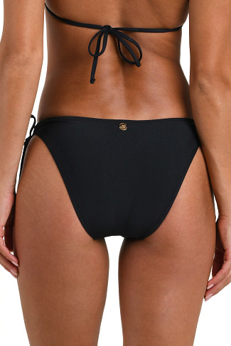 BLACK Tie Side Hipster Bikini Bottom