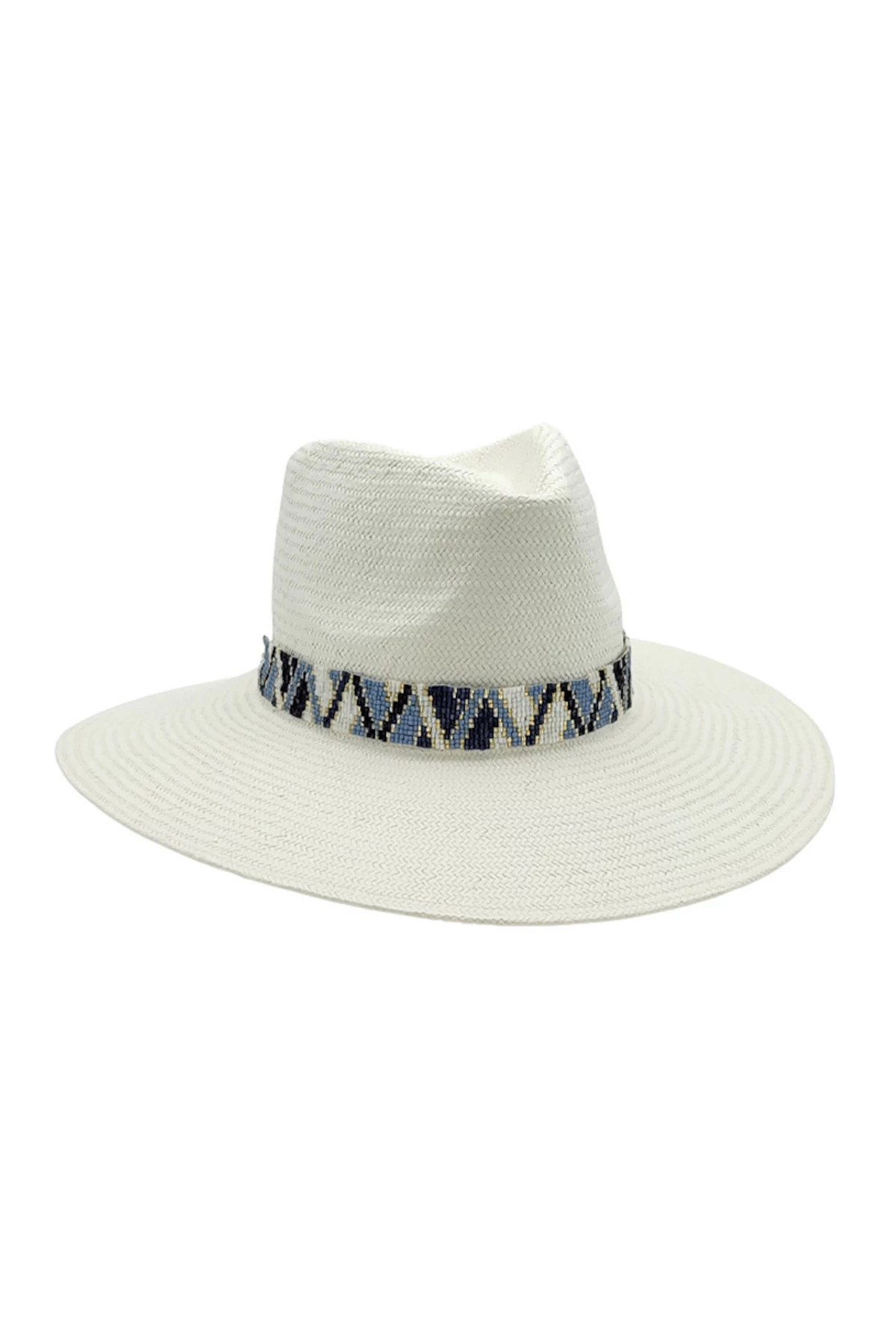 WHITE Santorini  Panama Hat image number 1