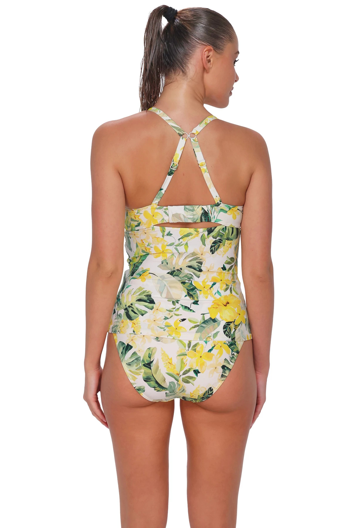 ISLA SOLEIL CREPE Serena Underwire Tankini Top (D+ Cup) image number 2