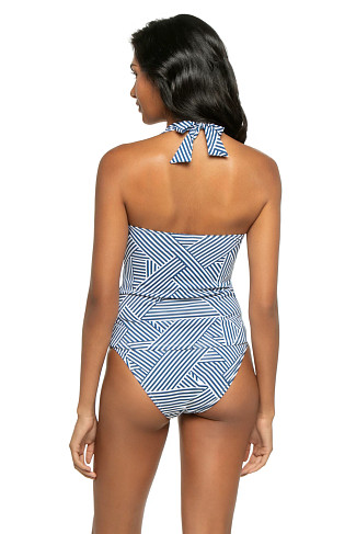 INDIGO TIDE Palm Modern Tankini Top