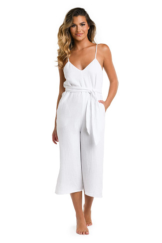 WHITE Seaside Wide Leg Jumpsuit