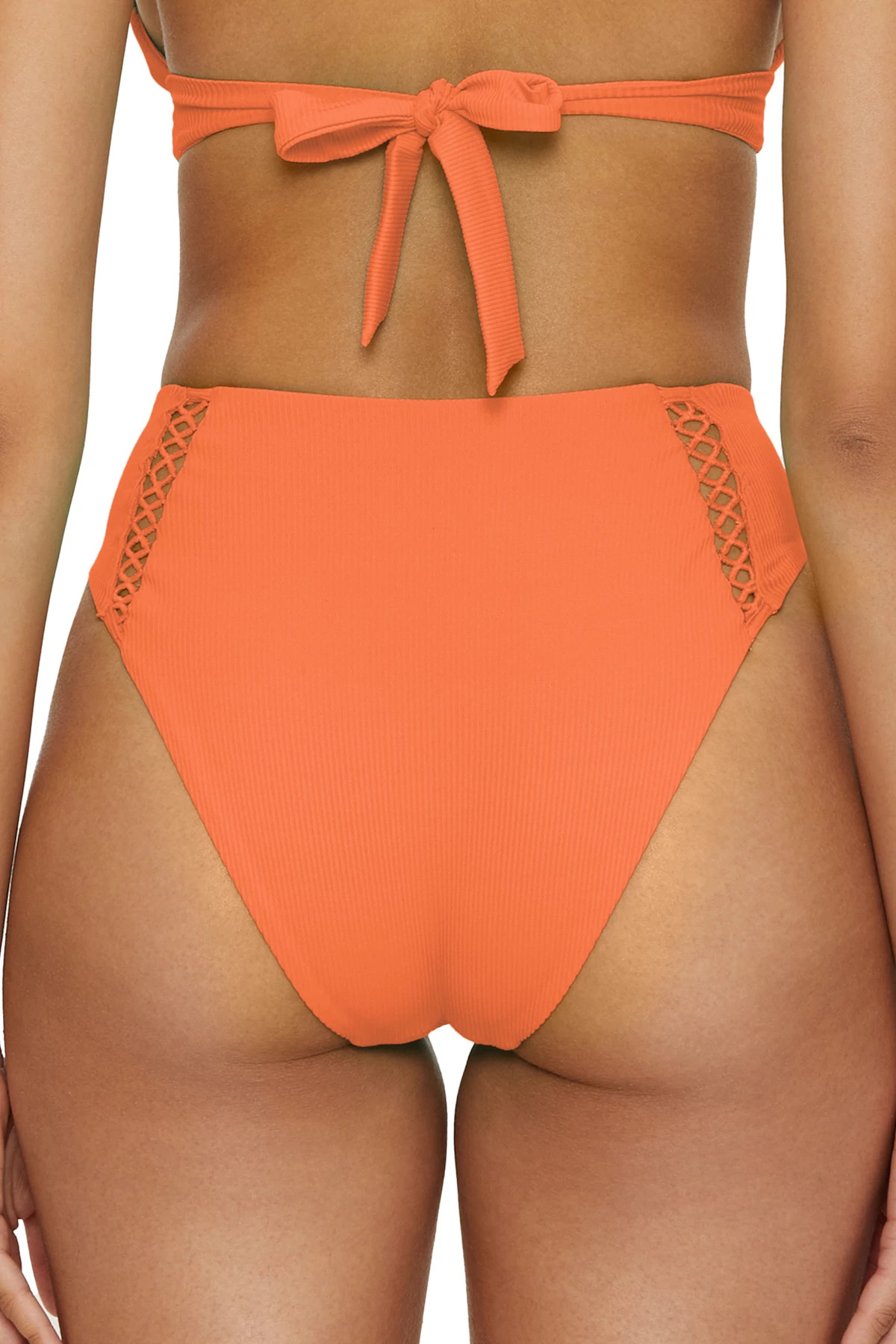 CORAL ROSE Elise High Waist Bikini Bottom image number 2