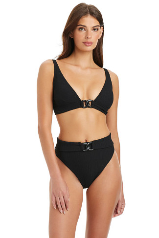 BLACK Chain Bralette Bikini Top