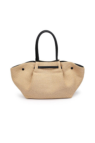NATURAL BLACK Kaia Tote
