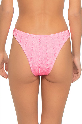 STRIPES STRAWBERRY PINK Sardinia Hipster Bikini Bottom