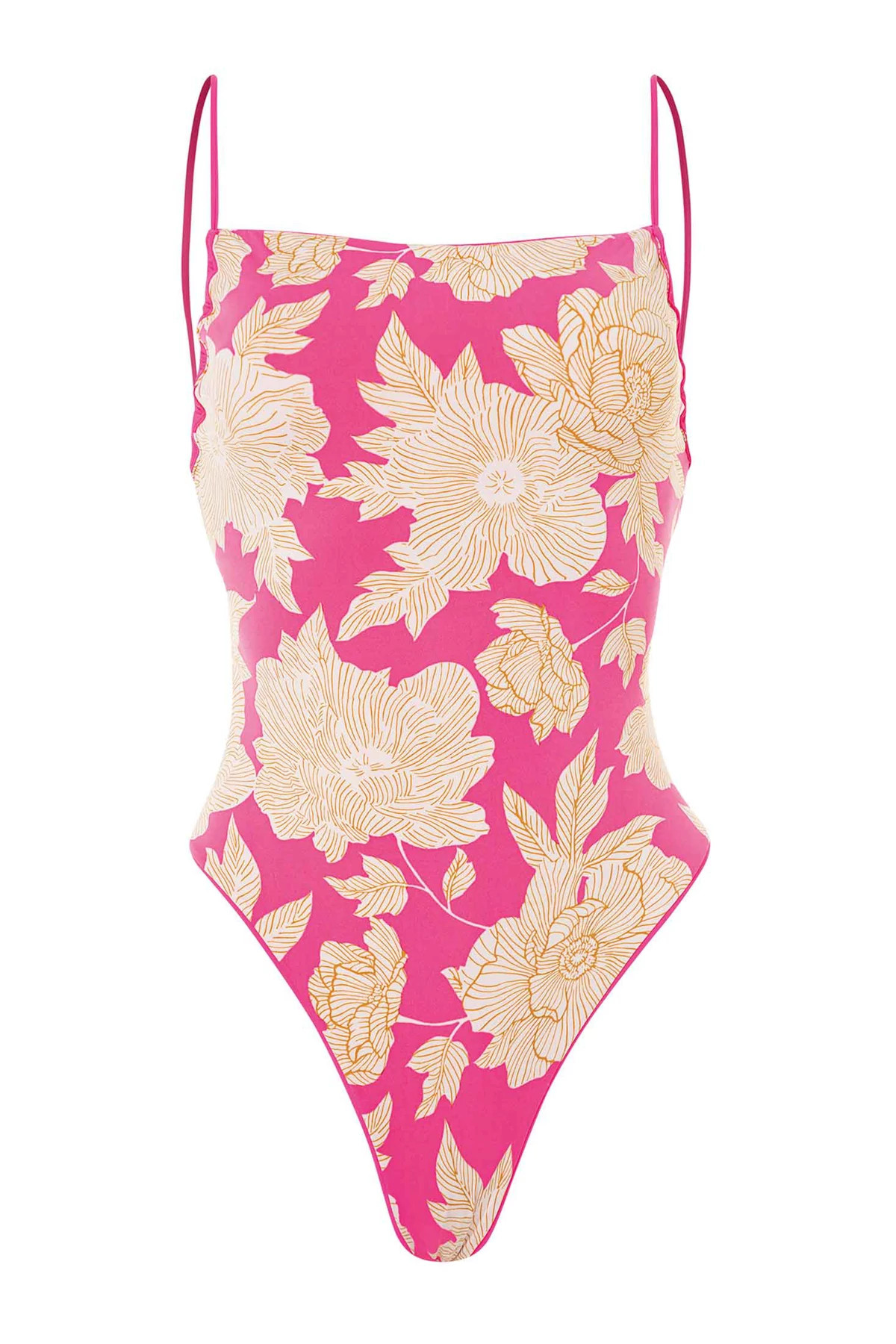 RADIANT PINK Brittany One Piece Swimsuit image number 3