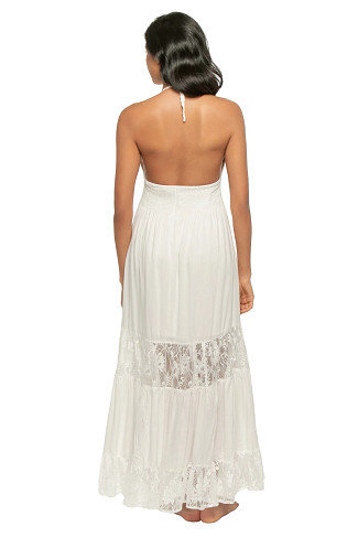 OFF WHITE Isabella Crochet Lace Maxi Dress