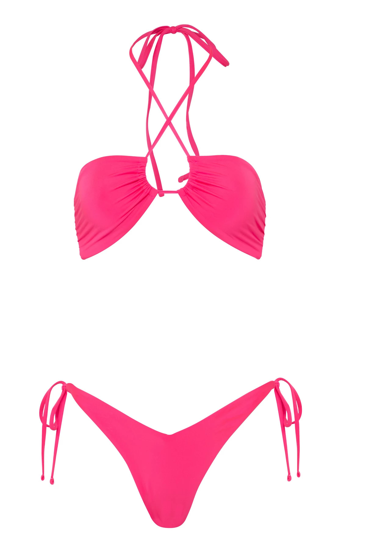 FUCHSIA Sunseeker Reversible Brazilian Bikini Bottom image number 4